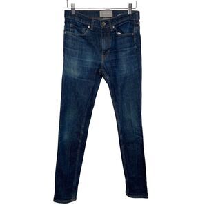Everlane Mid Rise Skinny Jeans Women's Size 28 Stretch Denim Medium Wash Blue